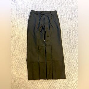 Class club gold label Boys Elegant Black Dress Pants with Pleated Design
